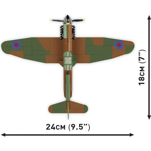 COBI: Spitfire Mk I N3200 Imperial War Museum Duxford stavebnica lietadla (5868) obrázok 4