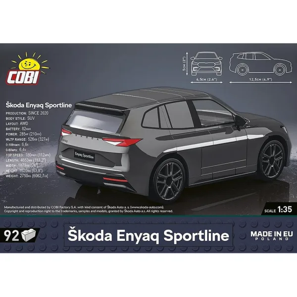 COBI: Stavebnica Škoda Enyaq Sportline (24576) obrázok 3
