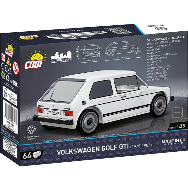 COBI: Stavebnica Volkswagen Golf GTI (24614) obrázok 3