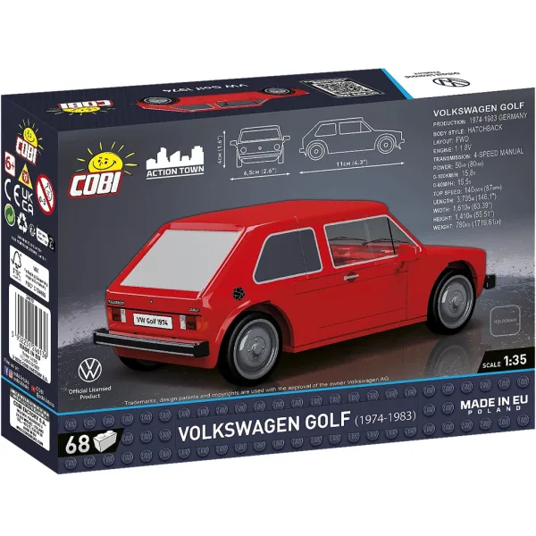 COBI: Stavebnica Volkswagen Golf Mk1 (24613) obrázok 3