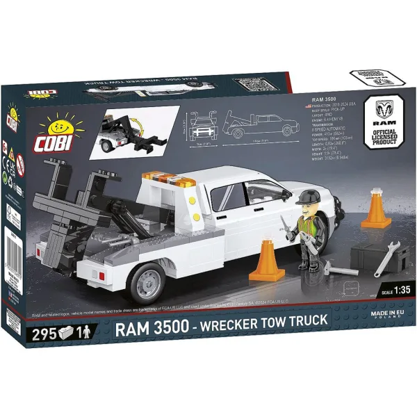 COBI: Stavebnica odťahové vozidlo Dodge RAM 3500 (24611) obrázok 3