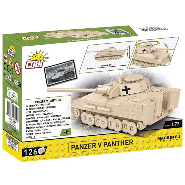 COBI: Stavebnica tanku Panzer V Panther (3099) obrázok 5