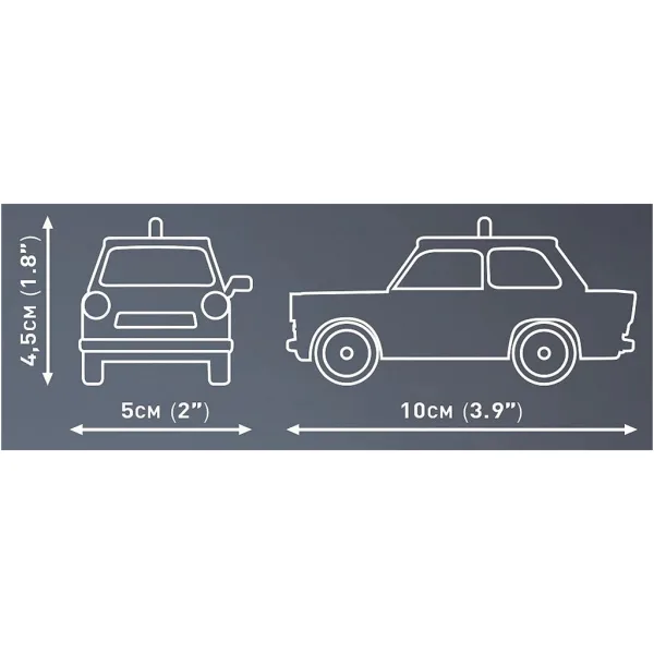 COBI: Trabant 601 Polizei stavebnica (24541) obrázok 3