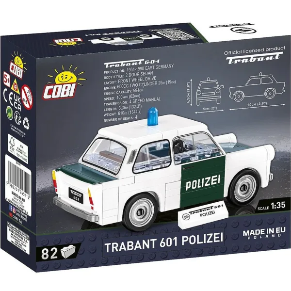 COBI: Trabant 601 Polizei stavebnica (24541) obrázok 4