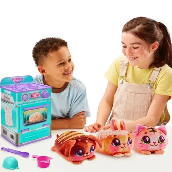 COOKEEZ Makery: Tyrkysová pec sada na hranie s prekvapením plyšovým zvieratkom obrázok 2