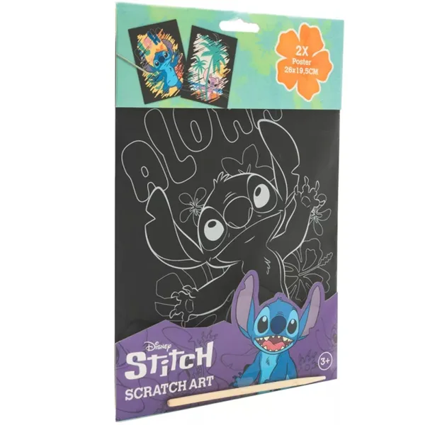 Canenco: Stitch škrabací plagát, 29x15 cm, 2 kusy obrázok 2