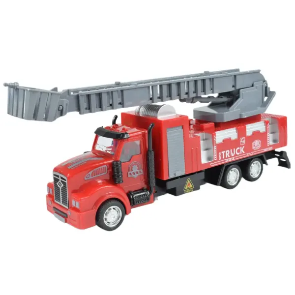 City Truck: Prepracovateľný požiarny nákladný automobil na kolieskach so značkami 19cm obrázok 2