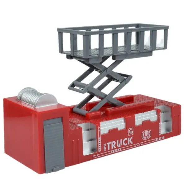 City Truck: Prepracovateľný požiarny nákladný automobil na kolieskach so značkami 19cm obrázok 3