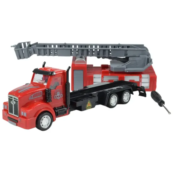 City Truck: Prepracovateľný požiarny nákladný automobil na kolieskach so značkami 19cm obrázok 6