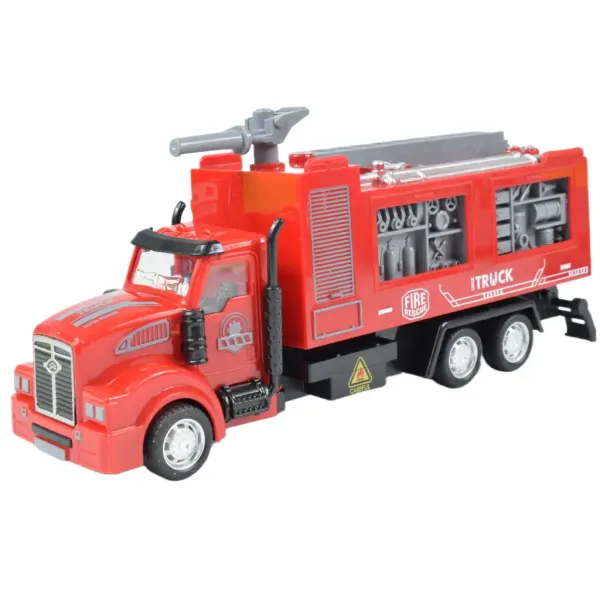 City Truck: Prepracovateľný požiarny nákladný automobil na kolieskach so značkami 19cm obrázok 7