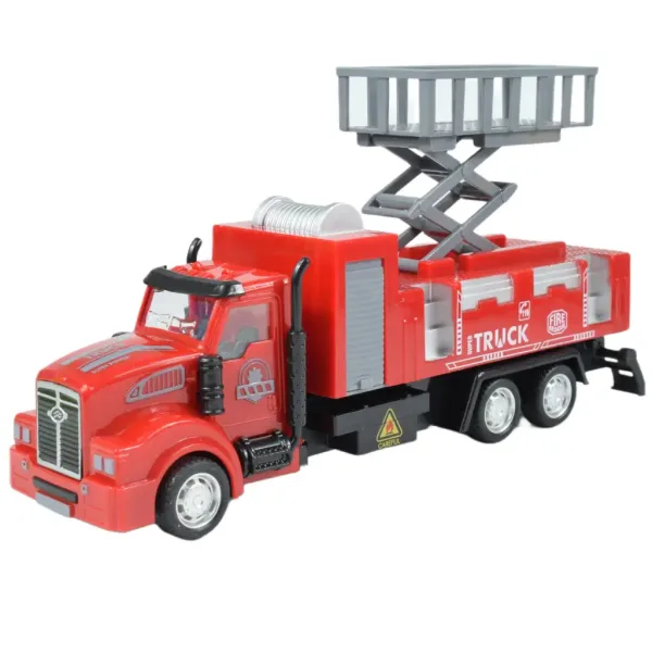 City Truck: Prepracovateľný požiarny nákladný automobil na kolieskach so značkami 19cm obrázok 8