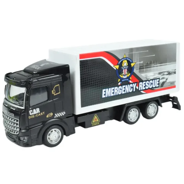 City Truck: Prispôsobiteľný nákladný automobil záchranného tímu na kolieskach s označovacími tabuľkami 19 cm obrázok 7