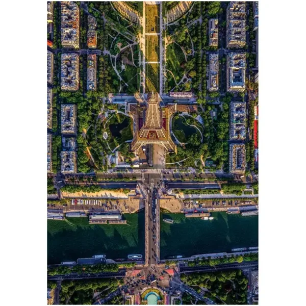 Clementoni HQC 1500-dieliková kompaktná puzzle - Paríž zhora obrázok 2