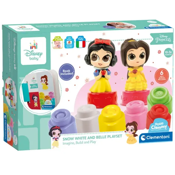 Clemmy: Disney Princess mäkké stavebné kocky - vývojová hračka - Clementoni obrázok 5