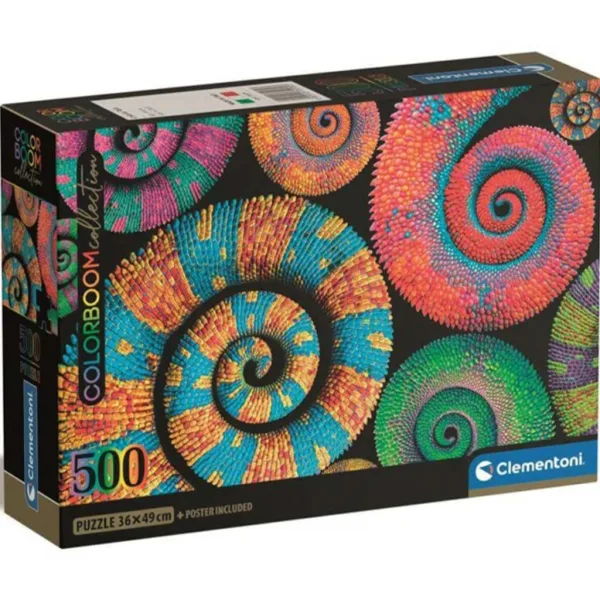 Colorboom Collection: Farebné chameleóny 500-dielne Compact puzzle - Clementoni obrázok 1