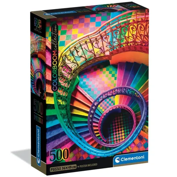 Colorboom Collection: Farebné schody 500-dielne puzzle - Clementoni obrázok 1
