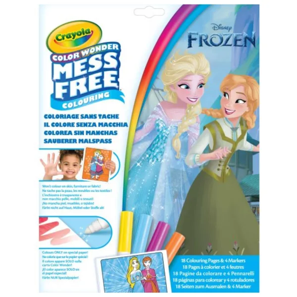 Crayola Color Wonder: Ľadové kráľovstvo sada na vyfarbovanie bez škvŕn v mape obrázok 1