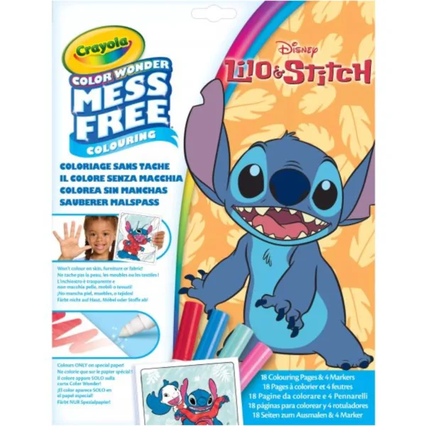 Crayola Color Wonder: Lilo & Stitch sada na vyfarbovanie bez škvŕn v mape obrázok 1