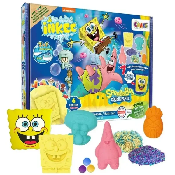 Craze: Inkee SpongeBob SquarePants veľká vegánska kúpeľová súprava obrázok 2