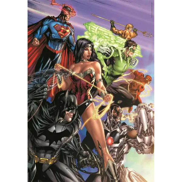 DC Comics: Liga spravodlivosti 1000 dielikové Compact puzzle 50x70cm - Clementoni obrázok 2