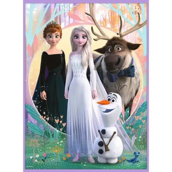 Disney: Ľadové kráľovstvo 2 - Puzzle a pamäťové karty 2 v 1 sade - Trefl: Princezné na svojej zemi obrázok 2