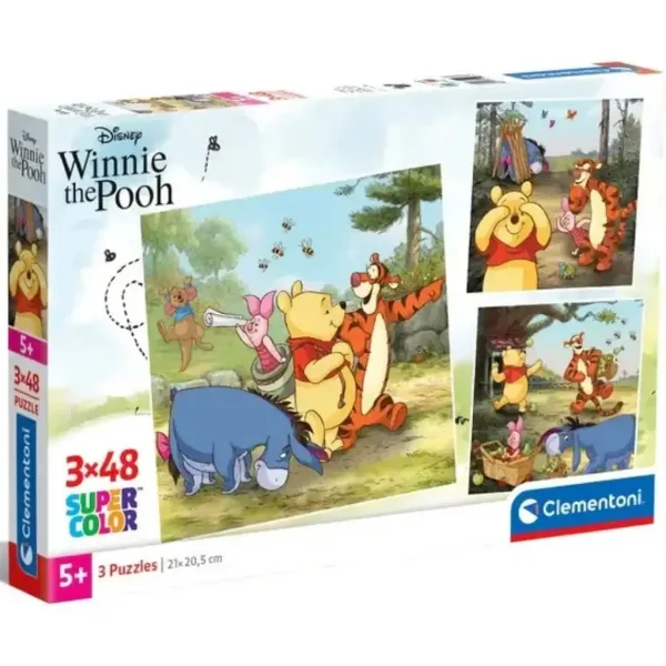 Disney+Macko+Pú 3x48ks Supercolor puzzle - Clementoni obrázok 1