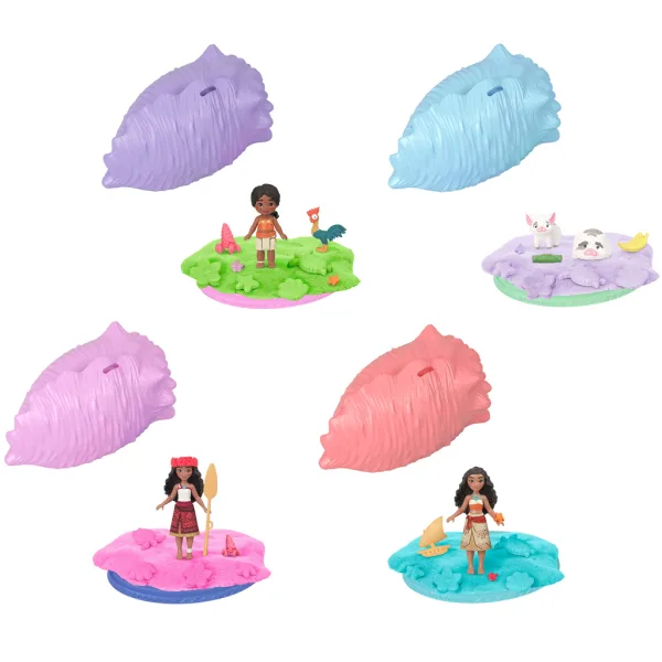 Disney Princezné: Vaiana mini prekvapenie s figúrkou na piesočnej plytčine - Mattel obrázok 2