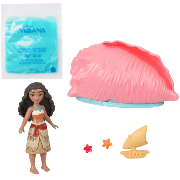 Disney Princezné: Vaiana mini prekvapenie s figúrkou na piesočnej plytčine - Mattel obrázok 3