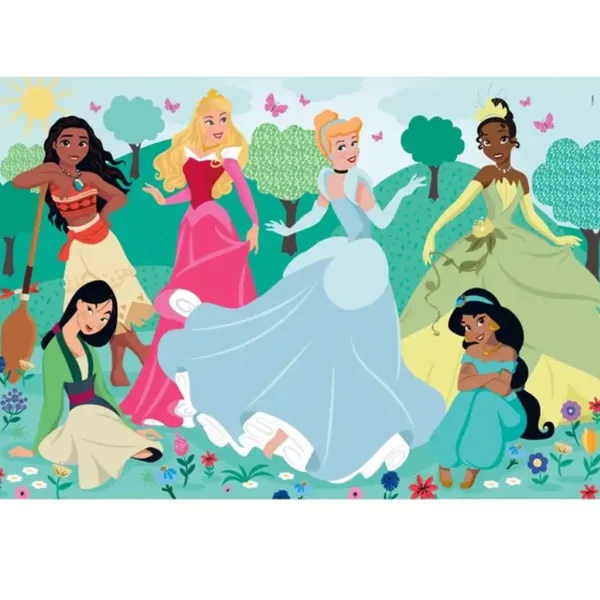 Disney+Princezné kamarátky 104-dielna maxi supercolor puzzle - Clementoni obrázok 2
