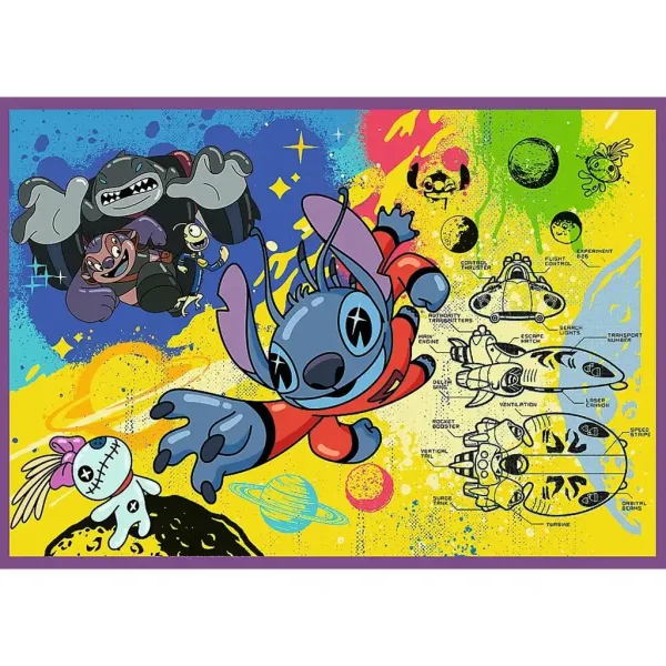 Disney: Úžasný Stitch 4x250-dielne puzzle - Trefl obrázok 5