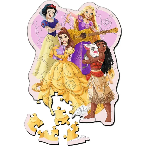 Disney princezné 50-dielne drevené puzzle - Trefl obrázok 2