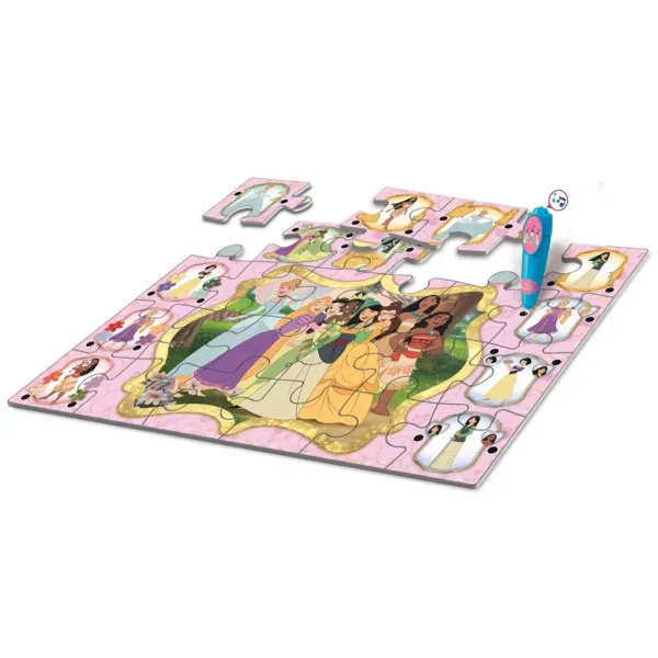 Disney princezné interaktívne 24-dielne podlahové puzzle - Clementoni obrázok 2