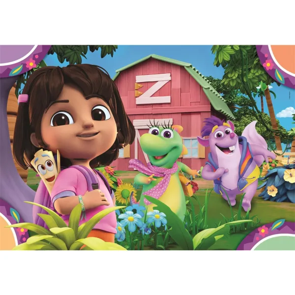 Dora objaviteľka 2x20 ks Supercolor puzzle - Clementoni obrázok 2