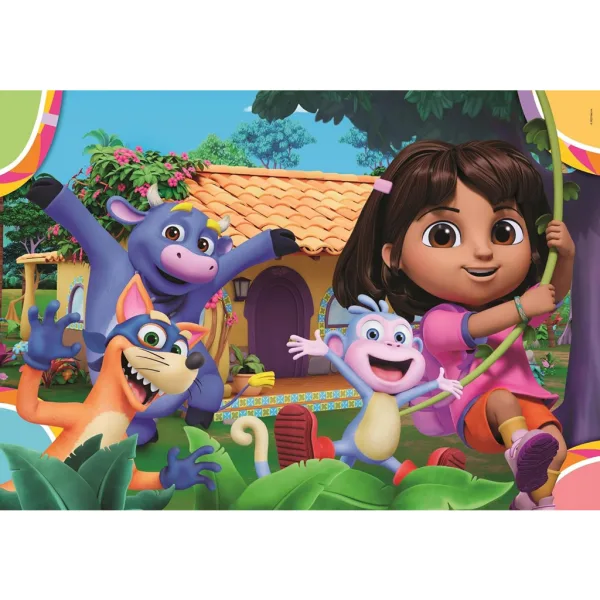 Dora objaviteľka 2x20 ks Supercolor puzzle - Clementoni obrázok 3