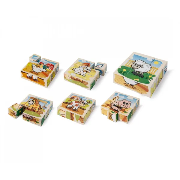 Eichhorn: Drevené skladačky – Puzzle s domácimi zvieratami pre najmenších - Simba Toys obrázok 2