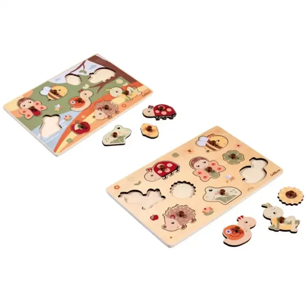 Eichhorn: Drevené zvieracie puzzle s úchytkami v rôznych variantoch 1ks - Simba Toys obrázok 2