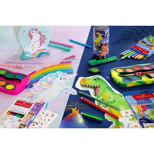 Faber-Castell: Jumbo GRIP sada farebných ceruziek s dinosaurusmi 8+2ks balenie obrázok 2