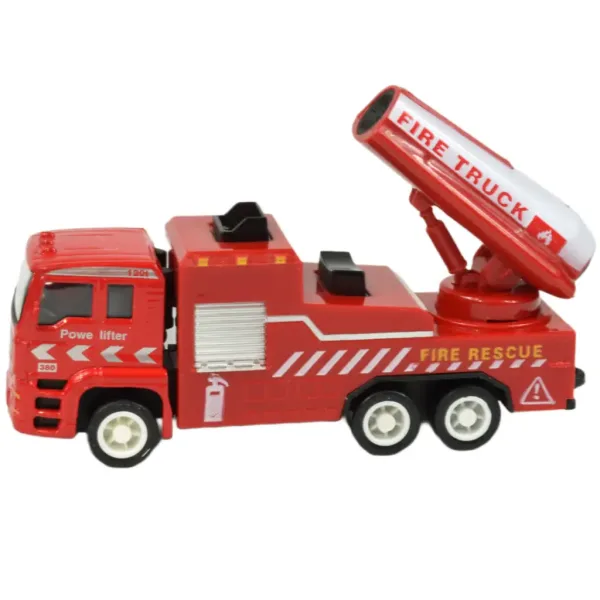 Fire Rescue Team: 4 kusová sada kovových hasičských áut. obrázok 5