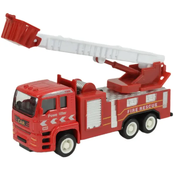 Fire Rescue Team: 4 kusová sada kovových hasičských áut. obrázok 8