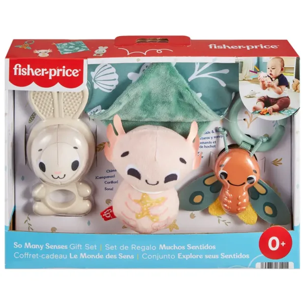 Fisher-Price: Sensimals Ahoj zmyslová sada 4 ks detských hračiek - Mattel obrázok 7