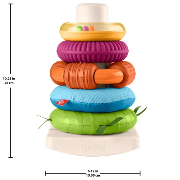 Fisher-Price: Senzorický Rock-A-Stack™ krúžkový pyramíd - Mattel obrázok 5