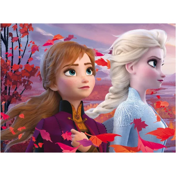 Frozen 2 v 1 60-dielne Eco puzzle a omaľovánka 70x50 cm - Lisciani obrázok 2
