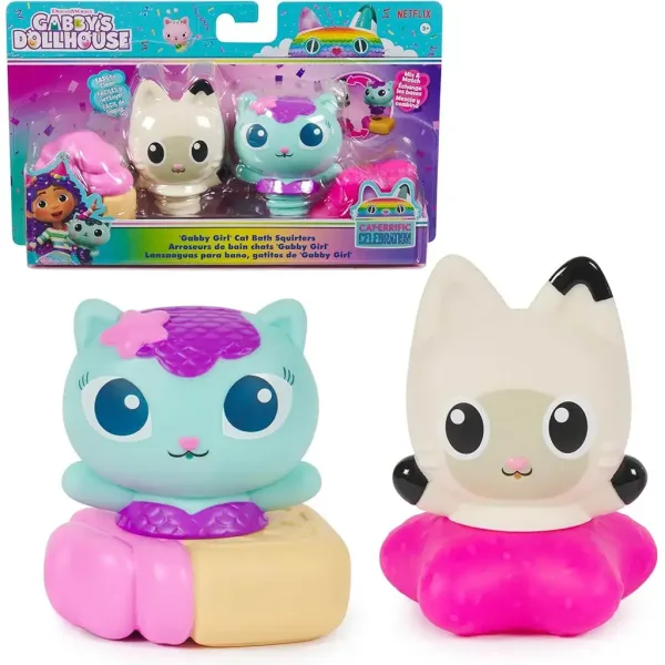 Gabi domček pre bábiky: Mercat a Pandy Paws kúpeľňová hračka striekajúce - Spin Master obrázok 2