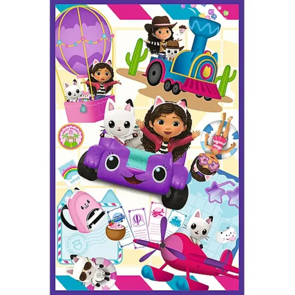 Gabi domček pre bábiky farebné dni 3x80 ks puzzle - Trefl obrázok 4