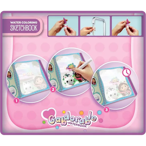 Gabikin domček Gabdorable maľovanka na vodu - Lisciani obrázok 3