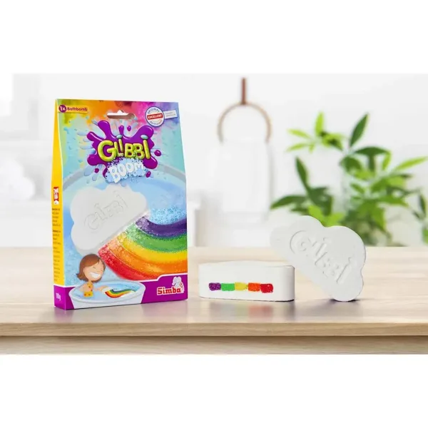 Glibbi Boom: kúpeľová bomba vo forme oblaku s dúhovými farbami - Simba toys obrázok 5