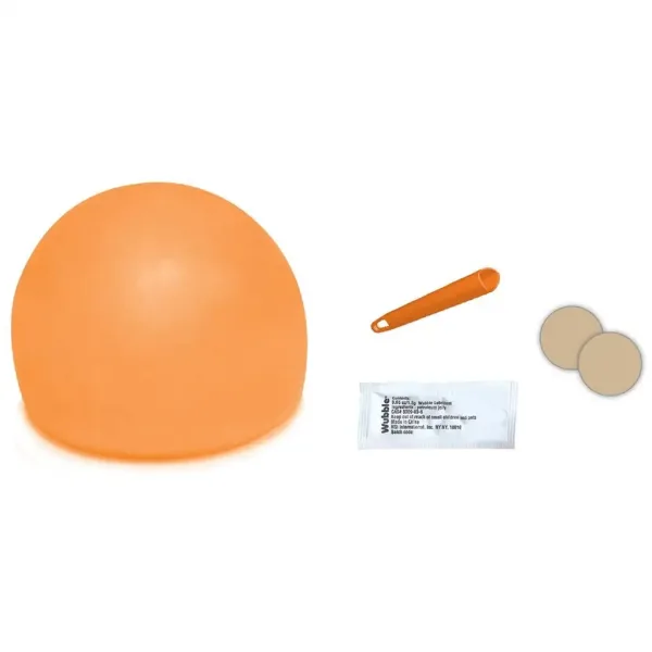 Glowzilla Wubble svietiaca bublinková lopta v neónovo oranžovej farbe 75 cm obrázok 3