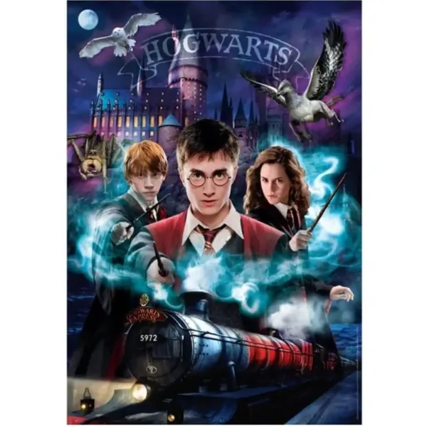 Harry Potter - Cesta mágie 1000 ks puzzle s plagátom - Clementoni obrázok 2