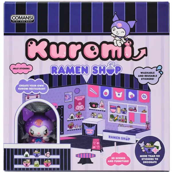 Hello Kitty: Kuromi Ramen Shop figúrka s domčekom na nalepky - Comansi obrázok 2