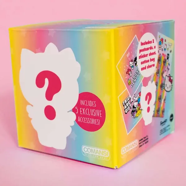 Hello Kitty prekvapujúca škatuľka s figúrkou a nálepkami obrázok 3